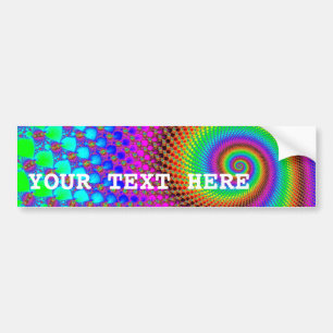 Abstract Spiral Fractal Bumper Sticker