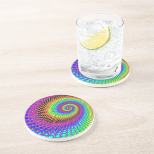 Abstract Spiral Fractal Coaster