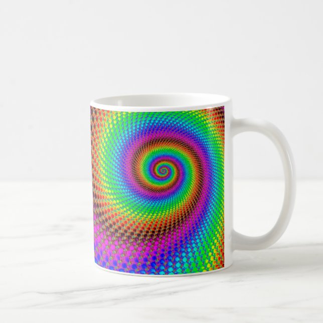 Abstract Spiral Fractal Coffee Mug (Right)
