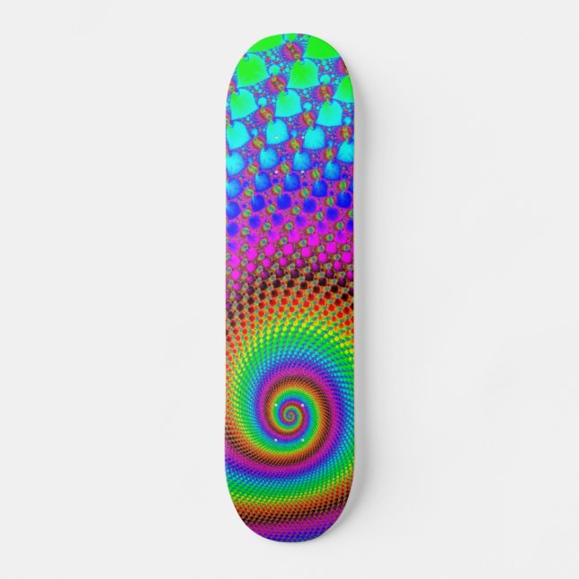 Abstract Spiral Fractal Skateboard (Front)