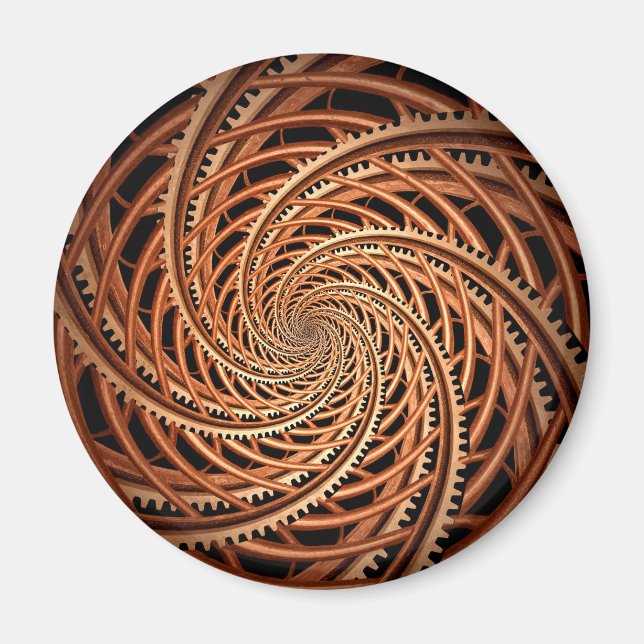 Abstract - Spiral - Mental roller coaster Magnet (Front)