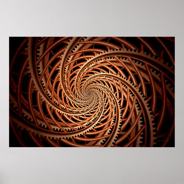 Abstract - Spiral - Mental roller coaster Poster (Front)