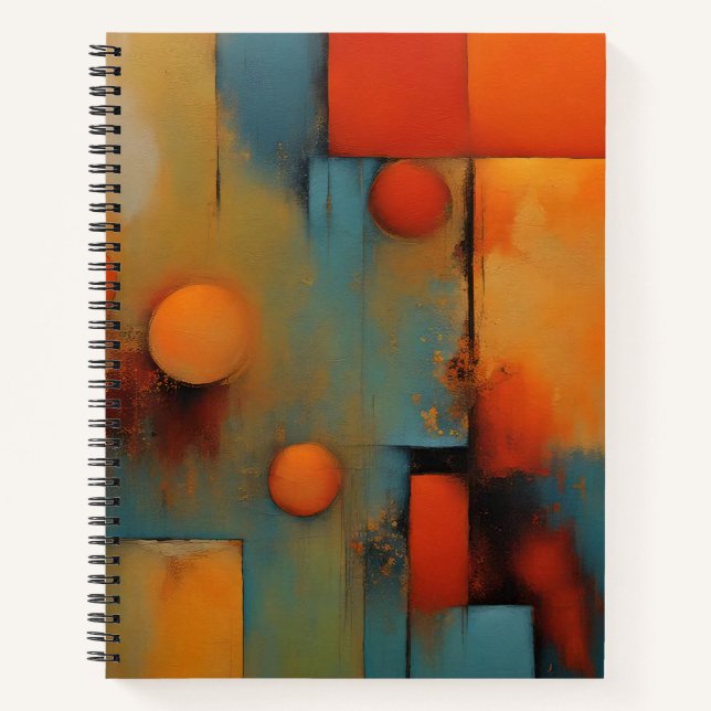 Abstract Spiral Notebook (Front)