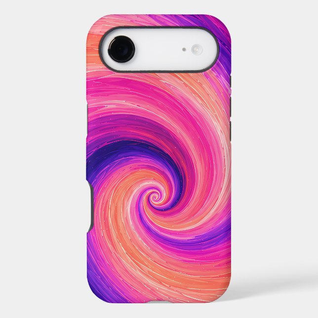 Abstract Spiral Paint Swirl Pattern (Back)