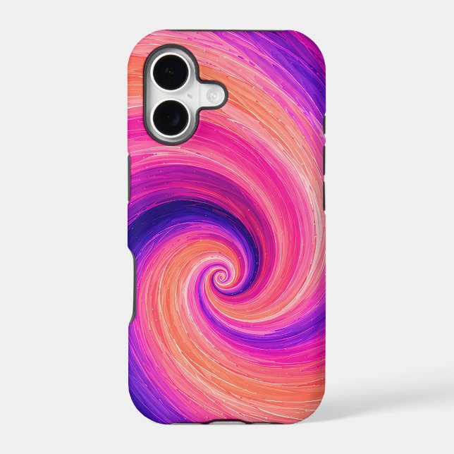 Abstract Spiral Paint Swirl Pattern (Back)
