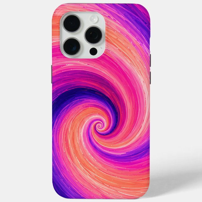 Abstract Spiral Paint Swirl Pattern Case-Mate iPhone Case (Back)
