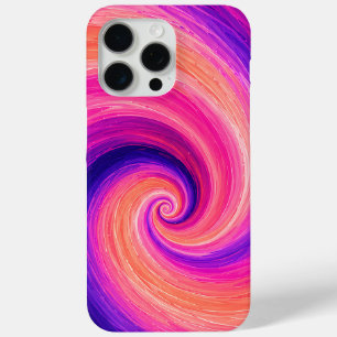 Abstract Spiral Paint Swirl Pattern iPhone 15 Pro Max Case