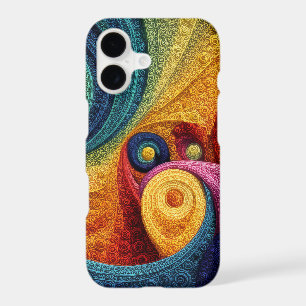 Abstract Spiral Pattern Colorful 3D Swirl Texture