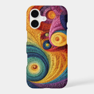 Abstract Spiral Pattern Colourful 3D Swirl Texture