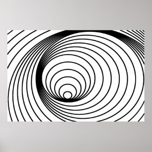 Abstract Spiral Pattern God's Fingerpint Poster