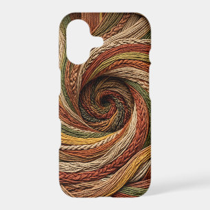 Abstract Spiral Staircase Earth Tone iPhone Cases