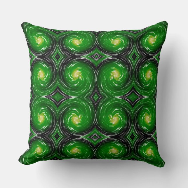 Abstract Spiral Swirl Pattern #22 Cushion (Front)