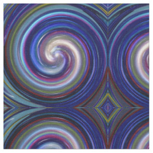 Abstract Spiral Swirl Pattern #25 Fabric