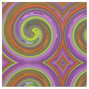 Abstract Spiral Swirl Pattern #85 Fabric