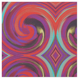 Abstract Spiral Swirl Pattern #89 Fabric