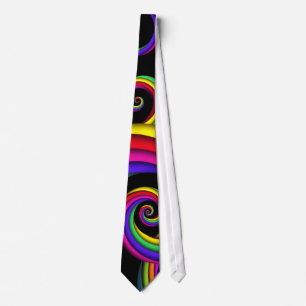 Abstract - Spirals - Inside a clown Tie