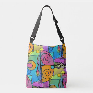 Abstract Spirals of Energy - seamless pattern 14 Crossbody Bag