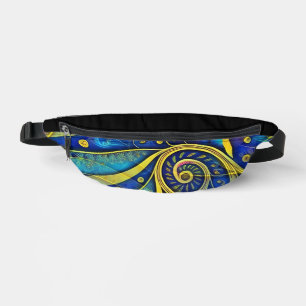 Abstract Spirals of Energy - seamless pattern 1 Bum Bags