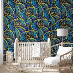 Abstract Spirals of Energy - seamless pattern 1 Wallpaper