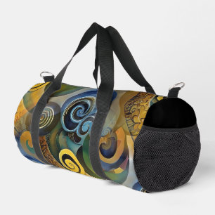 Abstract Spirals of Energy - seamless pattern 3 Duffle Bag