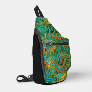 Abstract Spirals of Energy - seamless pattern 5 Sling Bag