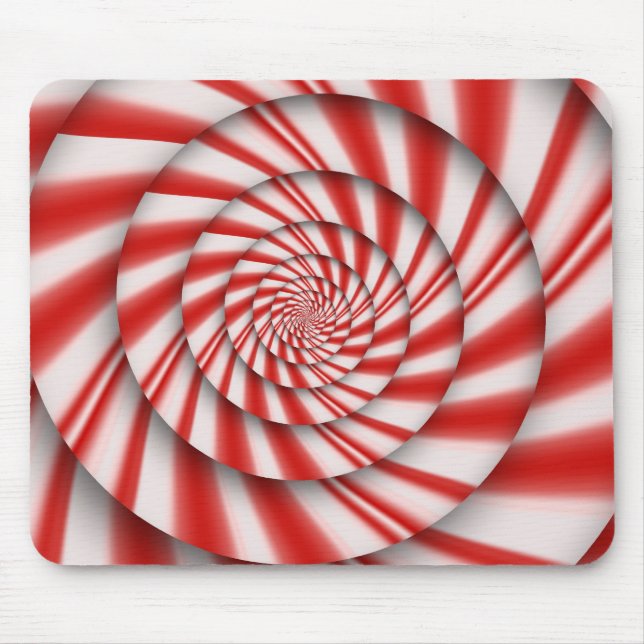 Abstract - Spirals - The power of mint Mouse Pad (Front)