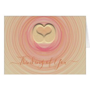 Abstract Spirals Thinking Of You Sand 3D Heart