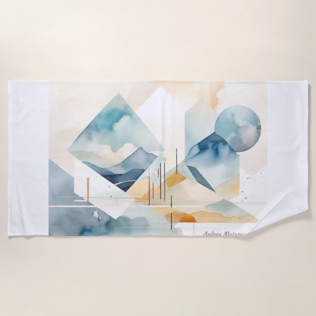 Abstract Spirit Beach Towel (Front)