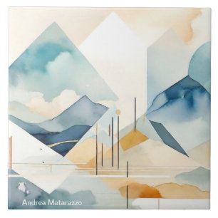 Abstract Spirit Ceramic Tile