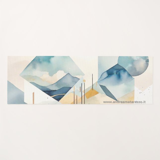 Abstract Spirit Yoga Mat (Front (Horizontal))