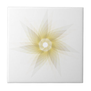 Abstract Spirograph Concentric Circle Pattern Tile
