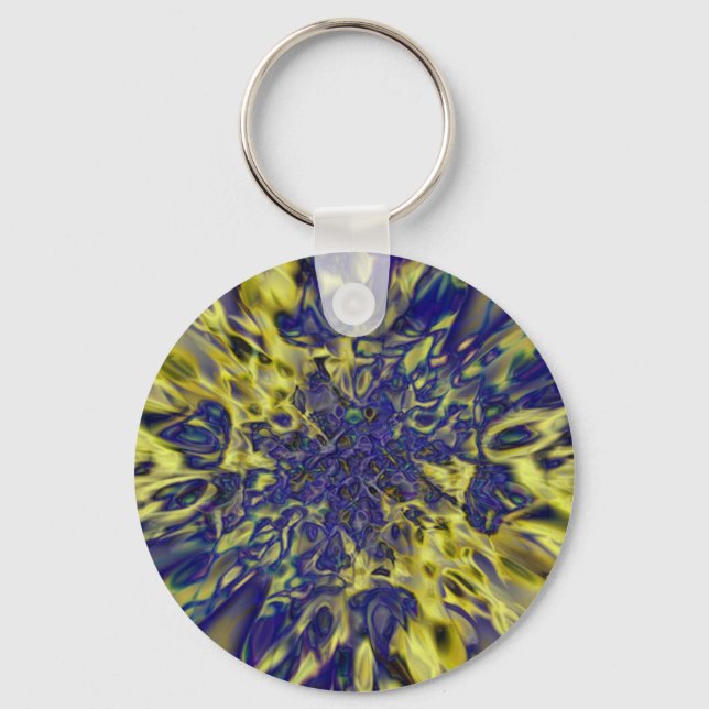 Abstract splash background key ring (Front)