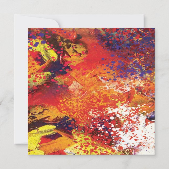 Abstract Splash Painting (Front)