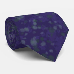 Abstract Splatter Art With Shades Of Blue Tie