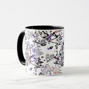 Abstract splatter brush modern stylishly fashionab mug