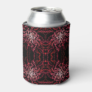Abstract Splatter Dots Of Pinks And Reds Pattern Can Cooler