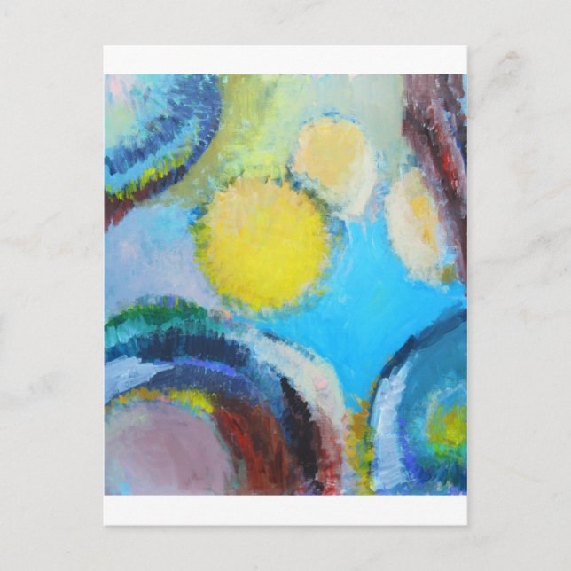 Abstract Spores (microscopic expressionism) Postcard (Front)