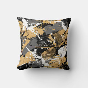 Abstract sport, graffiti style cushion