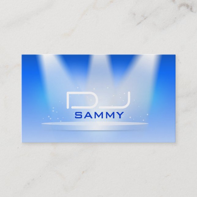 Abstract spotlights Business Card (Front)