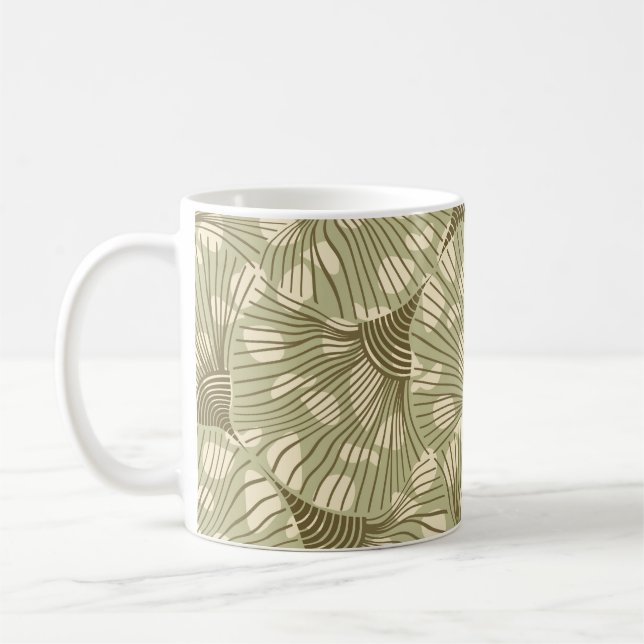 Abstract spotty plants seamless pattern. pattern,l coffee mug (Left)