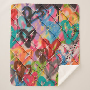 Abstract Spray Paint Texture Backgroundart,street, Sherpa Blanket