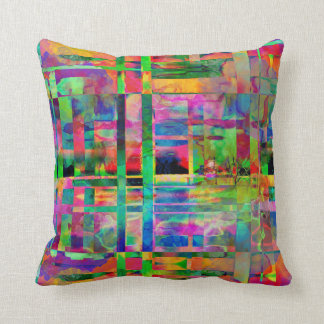 Abstract Spring Colors Cushion