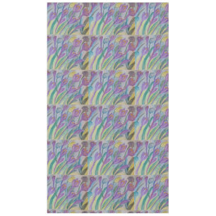 Abstract Spring Crocus Tablecloth