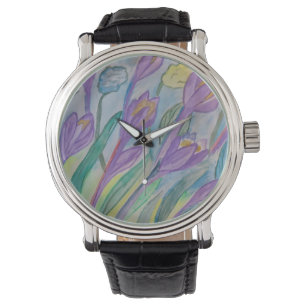 Abstract Spring Crocus Watch