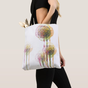 Abstract Spring Flower Trees #2 Tote Bag