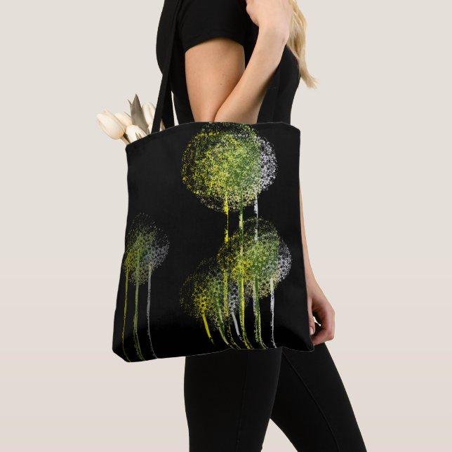 Abstract Spring Flower Trees #3 Tote Bag (Close Up)