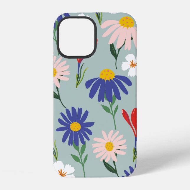 Abstract spring seamless pattern with colourful fl iPhone case (Back)