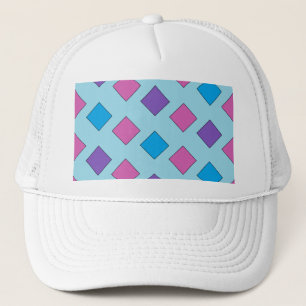 Abstract Sqaures Trucker Hat