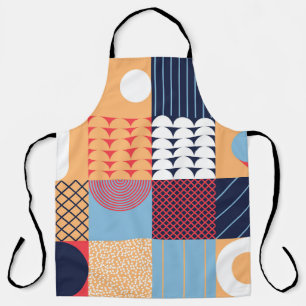 Abstract square artwork: geometric design. apron
