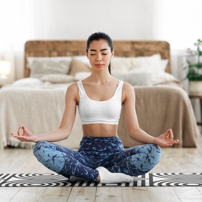 abstract square circles yoga mat (Creator Uploaded)